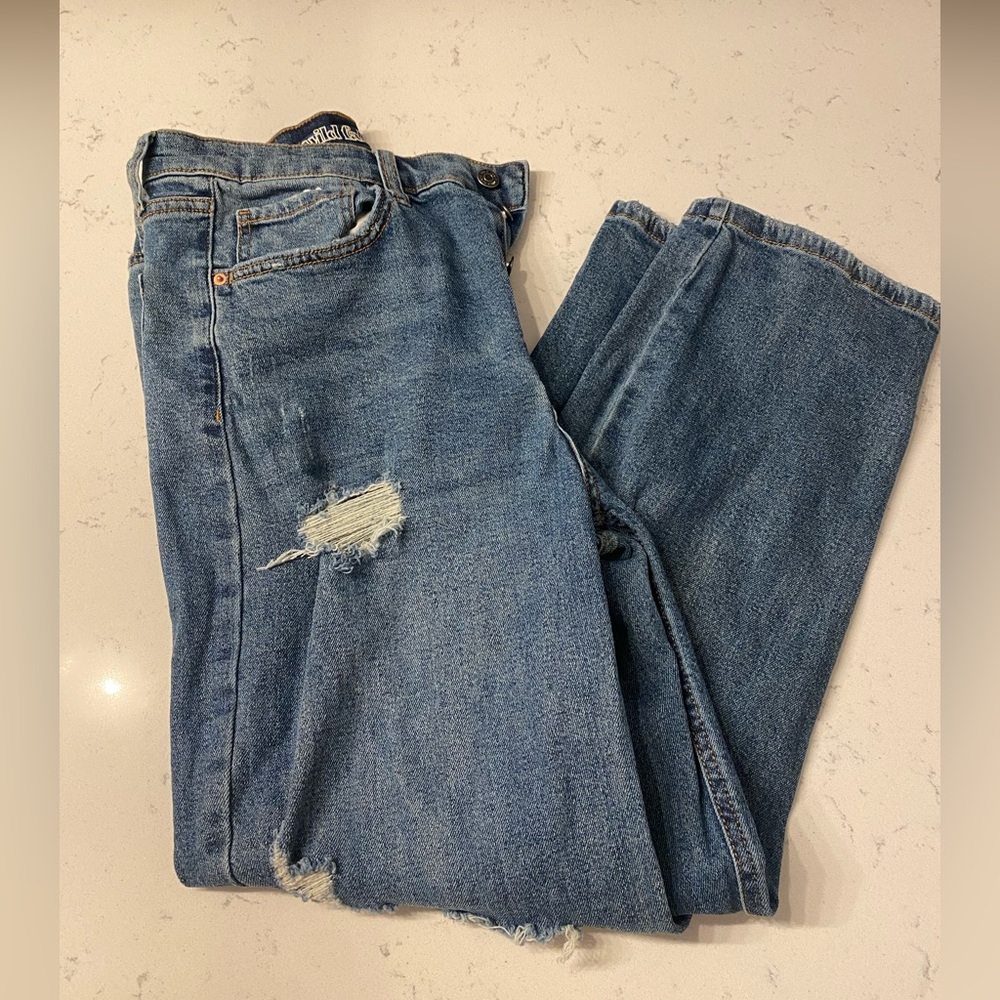 Light wash jeans
